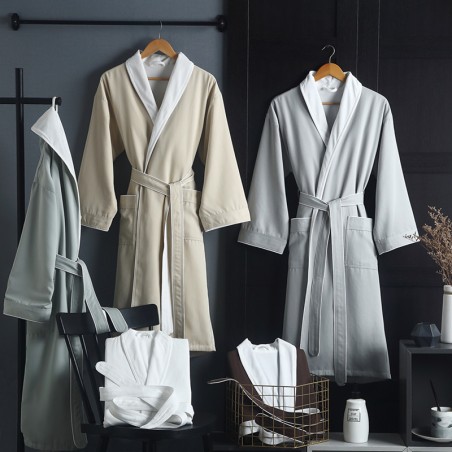 Soft Microfiber Bathrobe for hotels Luxury Elegent Spa Robes