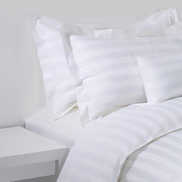 Cotton Sateen Striped Bed...